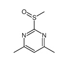 4,6-dimethyl-2-methylsulfinylpyrimidine结构式