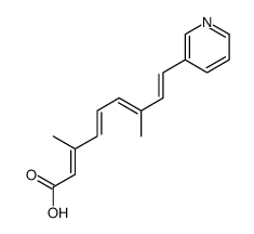 (2Z,4Z,6Z,8Z)-3,7-dimethyl-9-pyridin-3-ylnona-2,4,6,8-tetraenoic acid Structure