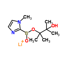 1-Methyl-2-(4,4,5,5-tetramethyl-1,3,2-dioxaborolan-2-yl)-1H-imidazole Structure