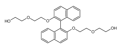 2,2'-[[1,1'-binaphthalene]-2,2'-diylbis(oxy-2,1-ethanediyloxy)]bisethanol Structure