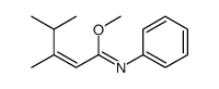 Methyl (1Z,2Z)-3,4-dimethyl-N-phenyl-2-pentenimidoate Structure