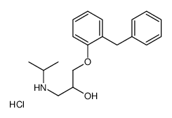 1-(2-benzylphenoxy)-3-(propan-2-ylamino)propan-2-ol,hydrochloride结构式