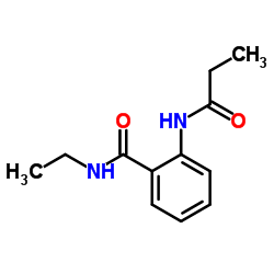 N-Ethyl-2-(propionylamino)benzamide Structure