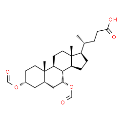 3α,7α-Bis(formyloxy)-5β-cholan-24-oic acid结构式