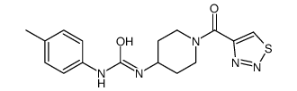 4-Piperidinamine,N-[[(4-methylphenyl)amino]carbonyl]-1-(1,2,3-thiadiazol-4-ylcarbonyl)-(9CI)结构式