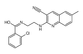 Benzamide, 2-chloro-N-[2-[(3-cyano-6-methyl-2-quinolinyl)amino]ethyl]- (9CI) picture