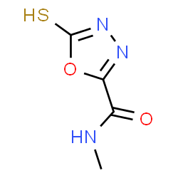 1,3,4-Oxadiazole-2-carboxamide,4,5-dihydro-N-methyl-5-thioxo-(9CI) structure