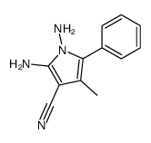 1,2-diamino-4-methyl-5-phenylpyrrole-3-carbonitrile结构式