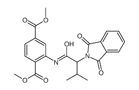 dimethyl 2-[[2-(1,3-dioxoisoindol-2-yl)-3-methylbutanoyl]amino]benzene-1,4-dicarboxylate Structure