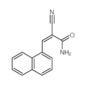 2-Propenamide,2-cyano-3-(1-naphthalenyl)-结构式