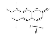 6,7,8,9-tetrahydro-6,8,9-trimethyl-4-(trifluoromethyl)-2H-pyrano[2,3-b][1,8]naphthyridin-2-one Structure