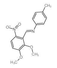 1-(2,3-dimethoxy-6-nitro-phenyl)-N-(4-methylphenyl)methanimine picture