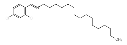 1-(2,4-dichlorophenyl)-N-hexadecyl-methanimine Structure