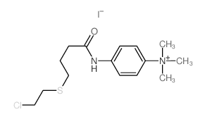 Benzenaminium,4-[[4-[(2-chloroethyl)thio]-1-oxobutyl]amino]-N,N,N-trimethyl-, iodide (1:1)结构式