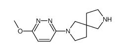 2-(6-methoxypyridazin-3-yl)-2,7-diazaspiro[4.4]nonane结构式