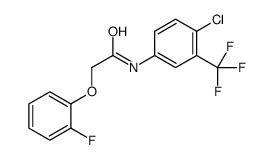 N-[4-chloro-3-(trifluoromethyl)phenyl]-2-(2-fluorophenoxy)acetamide Structure