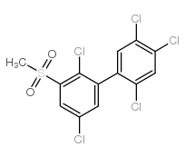 3-Methylsulfonyl-2,2',4',5,5'-pentachlorobiphenyl structure