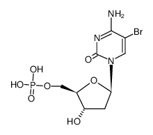 5-bromo-2'-deoxy-[5']cytidylic acid结构式