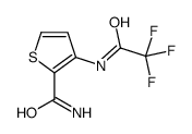 3-(2,2,2-三氟乙酰基氨基)噻吩-2-羧酸酰胺结构式