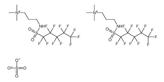 bis[trimethyl-3-[[(undecafluoropentyl)sulphonyl]amino]propylammonium] sulphate picture