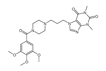 1,3-dimethyl-7-[3-[4-(3,4,5-trimethoxybenzoyl)piperazin-1-yl]propyl]purine-2,6-dione Structure