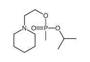 1-[2-[methyl(propan-2-yloxy)phosphoryl]oxyethyl]piperidine结构式