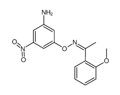 O-(3-amino-5-nitrophenyl)-1-(2-methoxyphenyl)ethanone oxime结构式