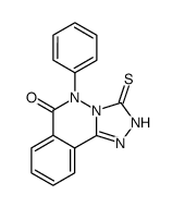 5-phenyl-s-triazolo<3,4-a>phthalazin-(5H)-6-one-3-thione Structure