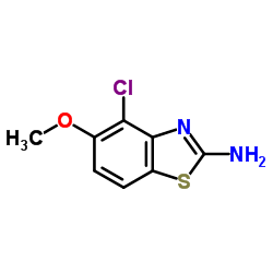 4-Chloro-5-methoxy-1,3-benzothiazol-2-amine结构式