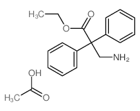 acetic acid; ethyl 3-amino-2,2-diphenyl-propanoate structure