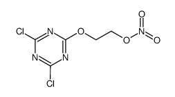 2,4-Dichloro-6-(2-nitrooxy-ethoxy)-[1,3,5]triazine Structure