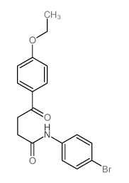 N-(4-bromophenyl)-4-(4-ethoxyphenyl)-4-oxo-butanamide结构式