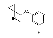 Cyclopropanamine, 1-[(3-fluorophenoxy)methyl]-N-methyl- (9CI) Structure