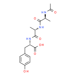 acetyl-alanyl-alanyl-tyrosine Structure