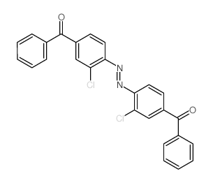 [4-(4-benzoyl-2-chloro-phenyl)diazenyl-3-chloro-phenyl]-phenyl-methanone Structure