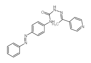 3-(4-phenyldiazenylphenyl)-1-(1-pyridin-4-ylethylideneamino)urea structure