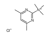 Trimethyl-2-(4,6-dimethylpyrimidinyl)ammoniumchlorid结构式