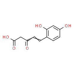 4-Pentenoicacid,5-(2,4-dihydroxyphenyl)-3-oxo-(4CI) Structure