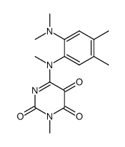 6-<<2-(dimethylamino)-4,5-dimethylphenyl>methylamino>-3-methylpyrimidine-2,4,5(3H)-trione Structure