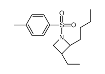 (2R,3S)-2-butyl-3-ethyl-1-(4-methylphenyl)sulfonylazetidine结构式