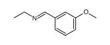 (E)-N-ethyl-1-(3-methoxyphenyl)methanimine结构式