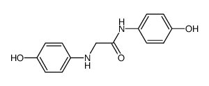 N-(4-hydroxy-phenyl)-glycine-(4-hydroxy-anilide)结构式