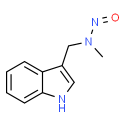 N-nitroso-N-methyl-3-aminomethylindole结构式