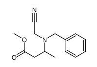 methyl 3-[benzyl(cyanomethyl)amino]butanoate Structure