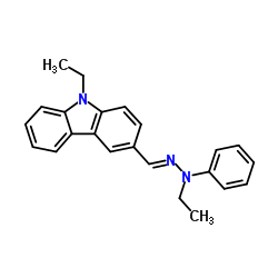 9-乙基咔唑-3-甲醛 N-乙基-N-苯腙图片