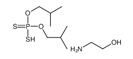 O,O-diisobutyl hydrogen dithiophosphate, compound with 2-aminoethanol (1:1)结构式