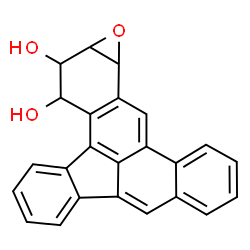 3,4-Dihydroxy-1,2-epoxy 1,2,3,4-tetrahydrodibenzo(a,e)fluoranthene Structure