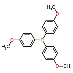 三(4-甲氧苯基)膦结构式