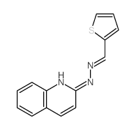 2-Thiophenecarboxaldehyde,2-(2-quinolinyl)hydrazone Structure