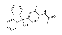 N-(4-(hydroxydiphenylmethyl)-2-methylphenyl)acetamide结构式